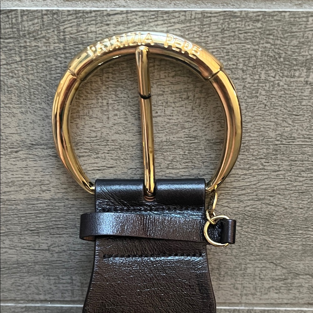 Patrizia Pepe Firenze Brown Leather Belt